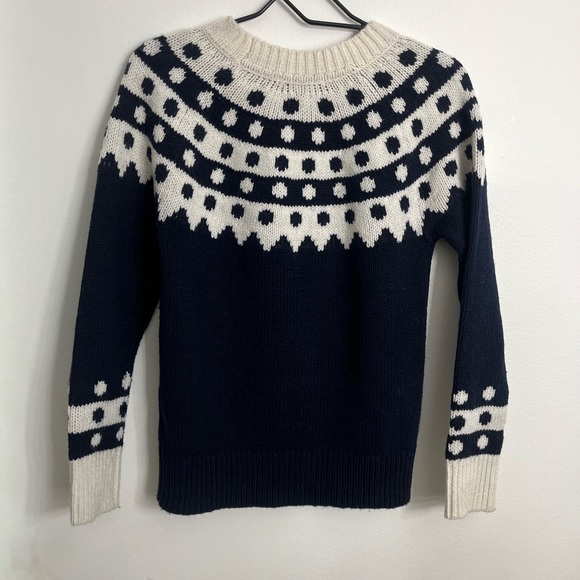 Boden Rhea Dot Fair Isle sweater alpaca wool blend - Picture 2 of 6